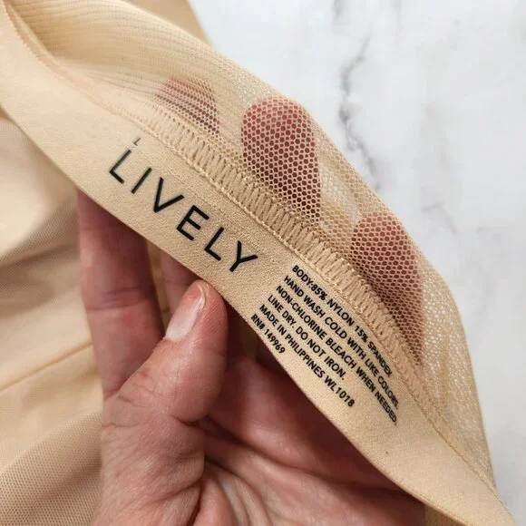 Lively Beige The Bandeau Strapless Bra T-Shirt Comfort Stay In Place Women's L - Picture 5 of 5